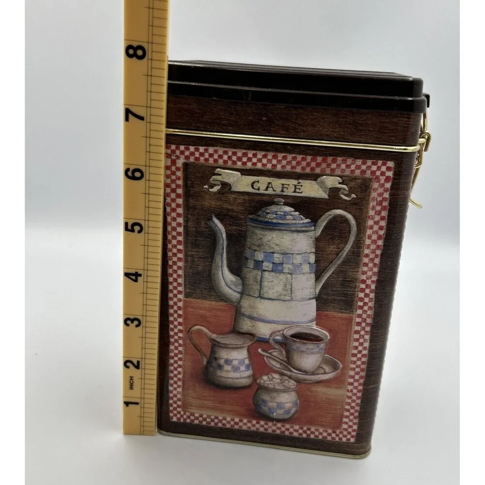 Nostalgic-Art - Vintage Style Coffee Café Tin Canister Locking Lid Kitchen - EUC